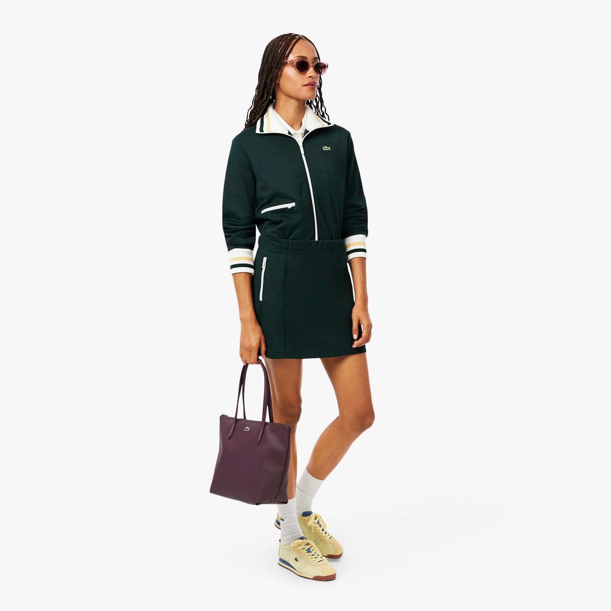 Lacoste Small L.12.12 Kadın Bordo Omuz Çantası