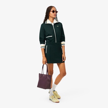  Lacoste Small L.12.12 Kadın Bordo Omuz Çantası