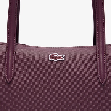  Lacoste Small L.12.12 Kadın Bordo Omuz Çantası