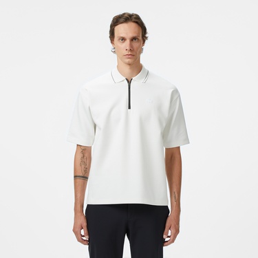  Lacoste Erkek Oversize Fit Beyaz Polo