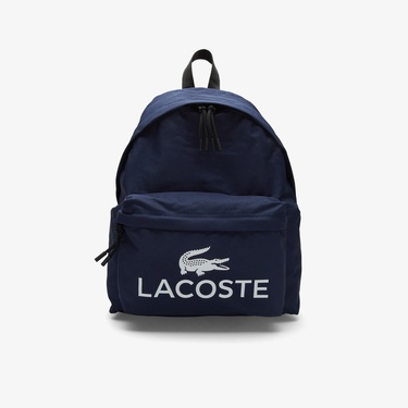  Lacoste Erkek Baskılı Lacivert Sırt Çantası