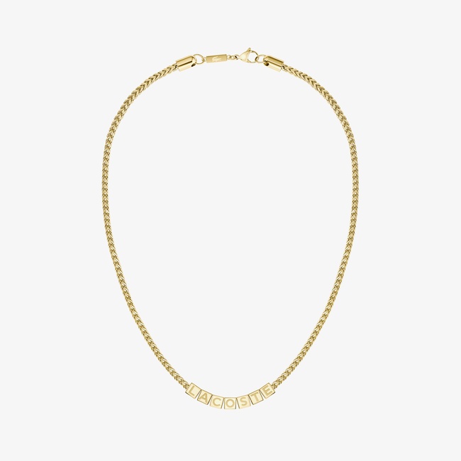  Lacoste Script Erkek Sarı Kolye