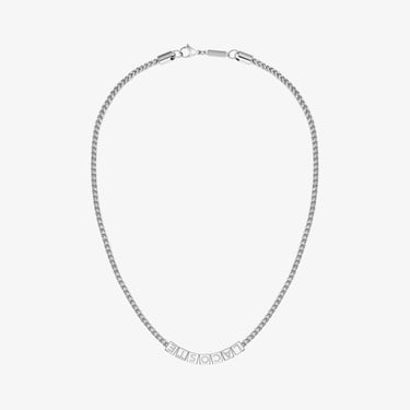  Lacoste Script Erkek Gri Kolye