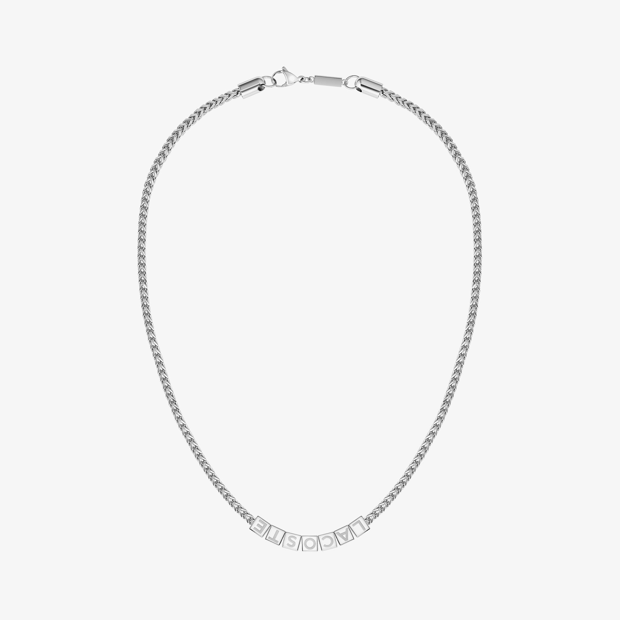  Lacoste Script Erkek Gri Kolye