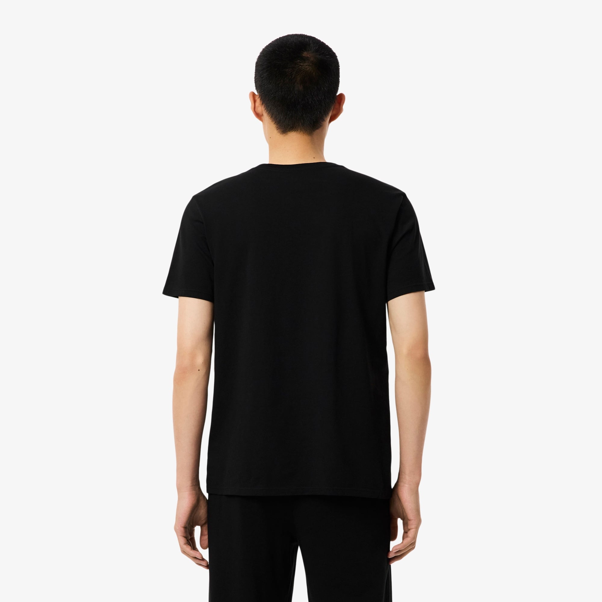 Lacoste Erkek Regular Fit 3'lü Siyah Pijama Üstü