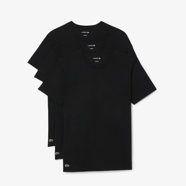  Lacoste Erkek Regular Fit 3'lü Siyah Pijama Üstü