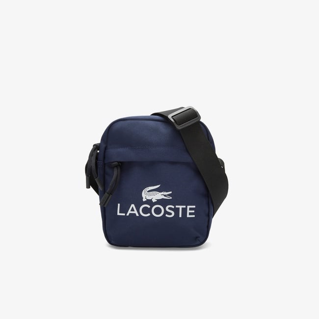  Lacoste Erkek Baskılı Lacivert Postacı Çantası
