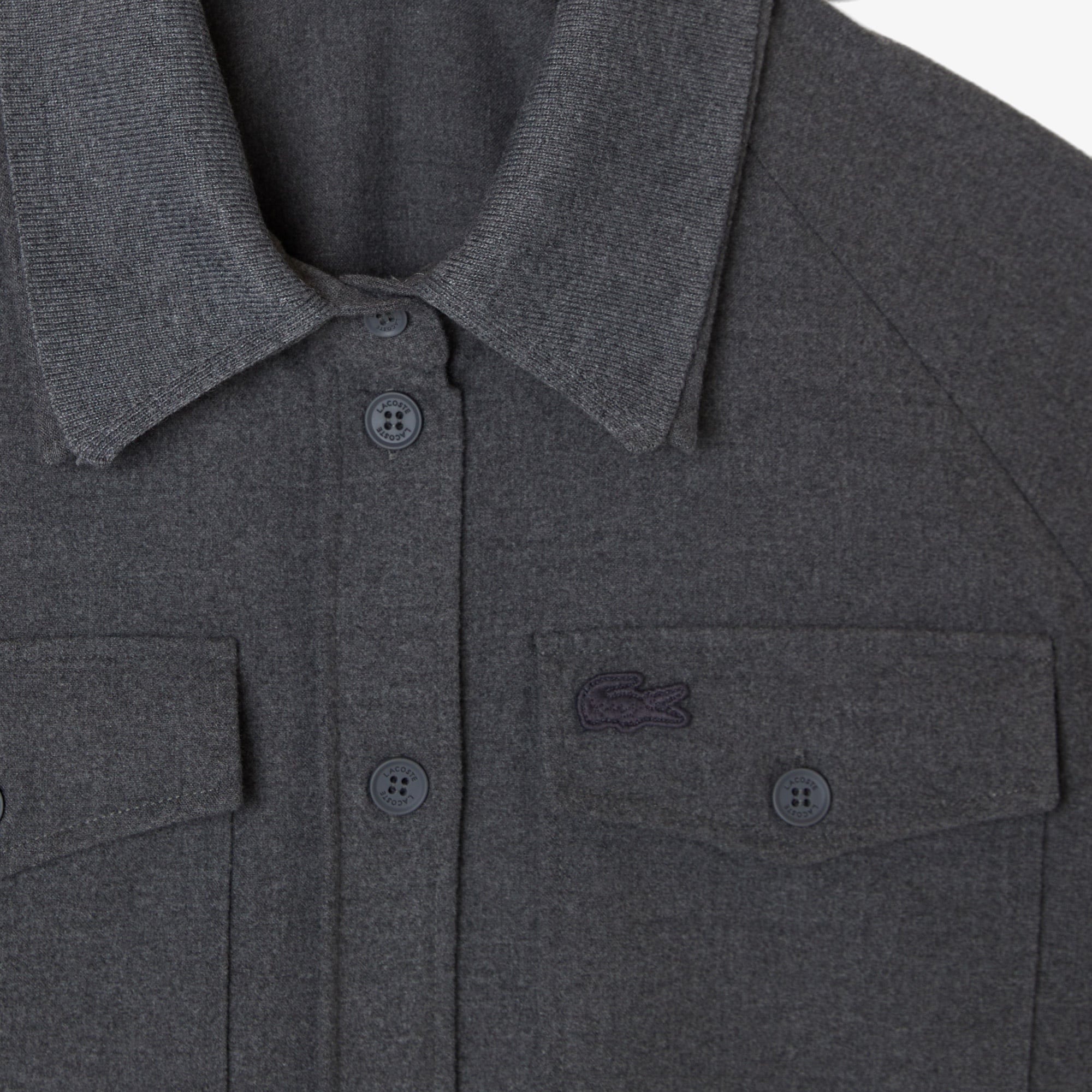 Kadın Regular Fit Koyu Gri Dış Gömlek