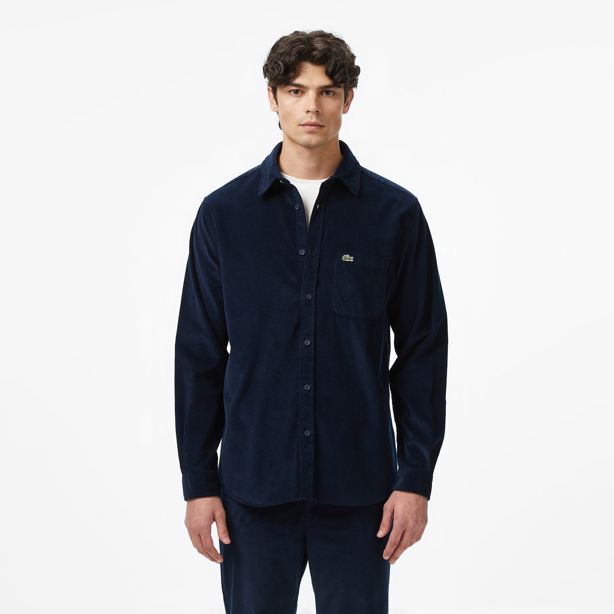  Lacoste Erkek Regular Fit Lacivert Gömlek