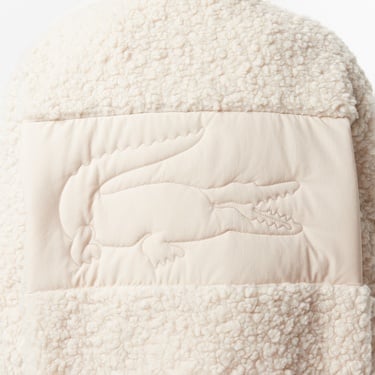  Lacoste Kadın Dik Yaka Beyaz Ceket