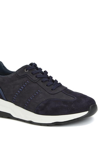  Network Erkek Lacivert Süet Garnili Sneaker