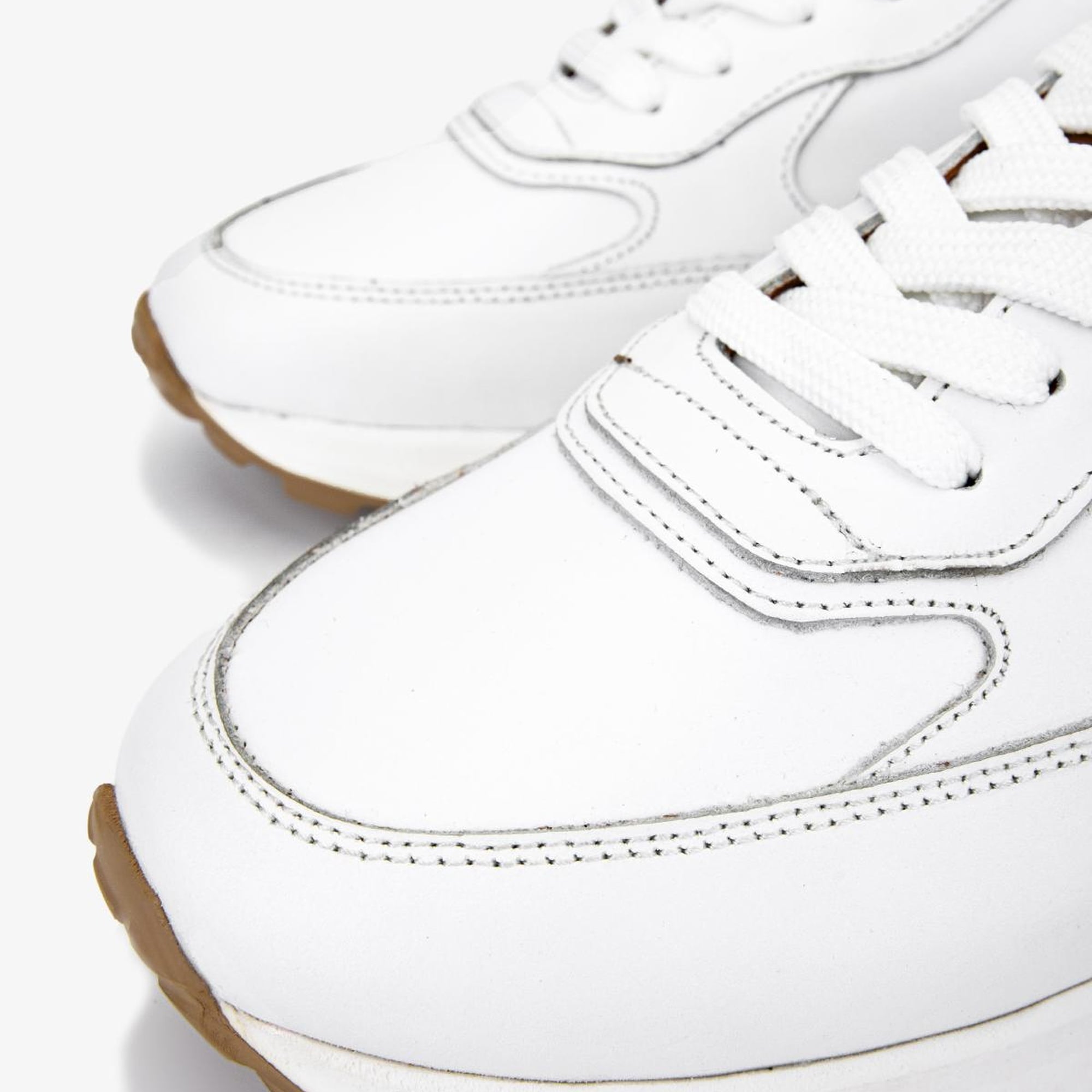 Valmenti Erkek Hakiki Deri Beyaz Sneakers & Spor Ayakkabı