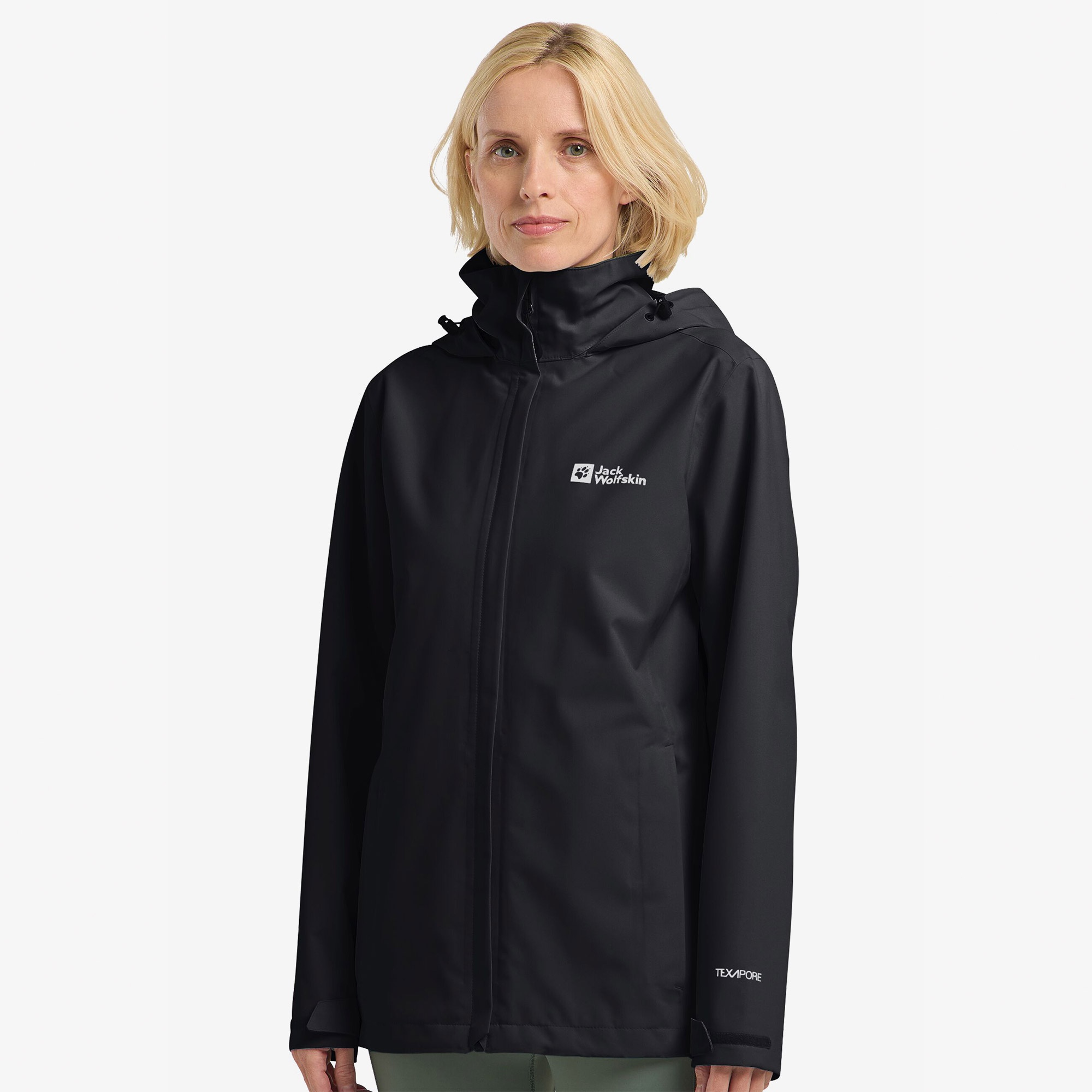 Jack Wolfskin Trailtime 2L Kadın Siyah Outdoor Ceket