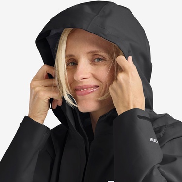  Jack Wolfskin Trailtime 2L Kadın Siyah Outdoor Ceket