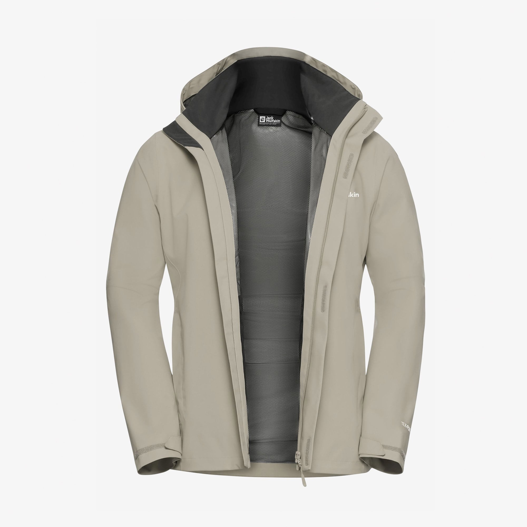 Jack Wolfskin Trailtime 2L Erkek Krem Outdoor Ceket