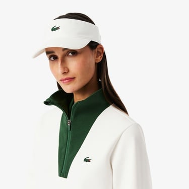  Lacoste Tennis Heritage UV Protect Kadın Beyaz Sweatshirt