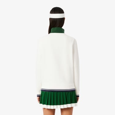  Lacoste Tennis Heritage UV Protect Kadın Beyaz Sweatshirt