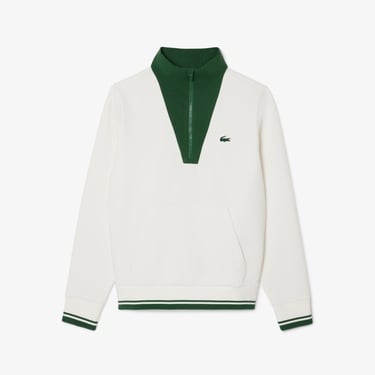  Lacoste Tennis Heritage UV Protect Kadın Beyaz Sweatshirt