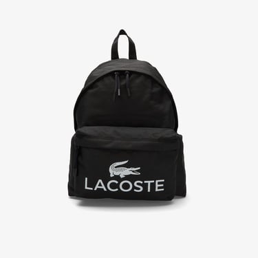  Lacoste Erkek Baskılı Siyah Sırt Çantası