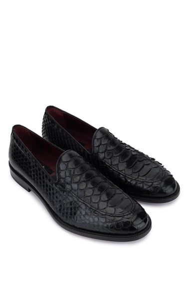  Tamer Tanca Erkek Hakiki Deri Siyah Klasik Ayakkabı