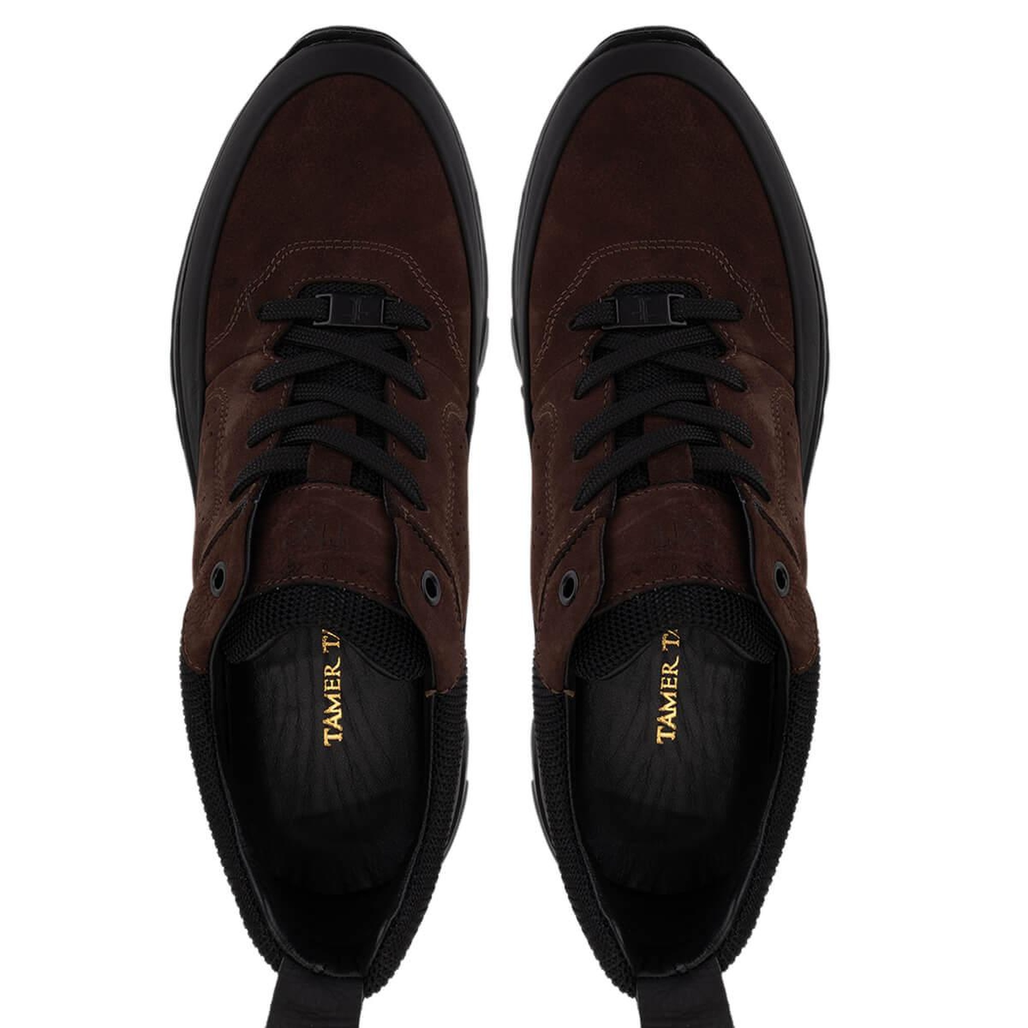 Tamer Tanca Erkek Hakiki Deri Kahverengi Sneakers & Spor Ayakkabı