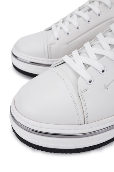  Tamer Tanca Erkek Hakiki Deri Beyaz Sneakers & Spor Ayakkabı
