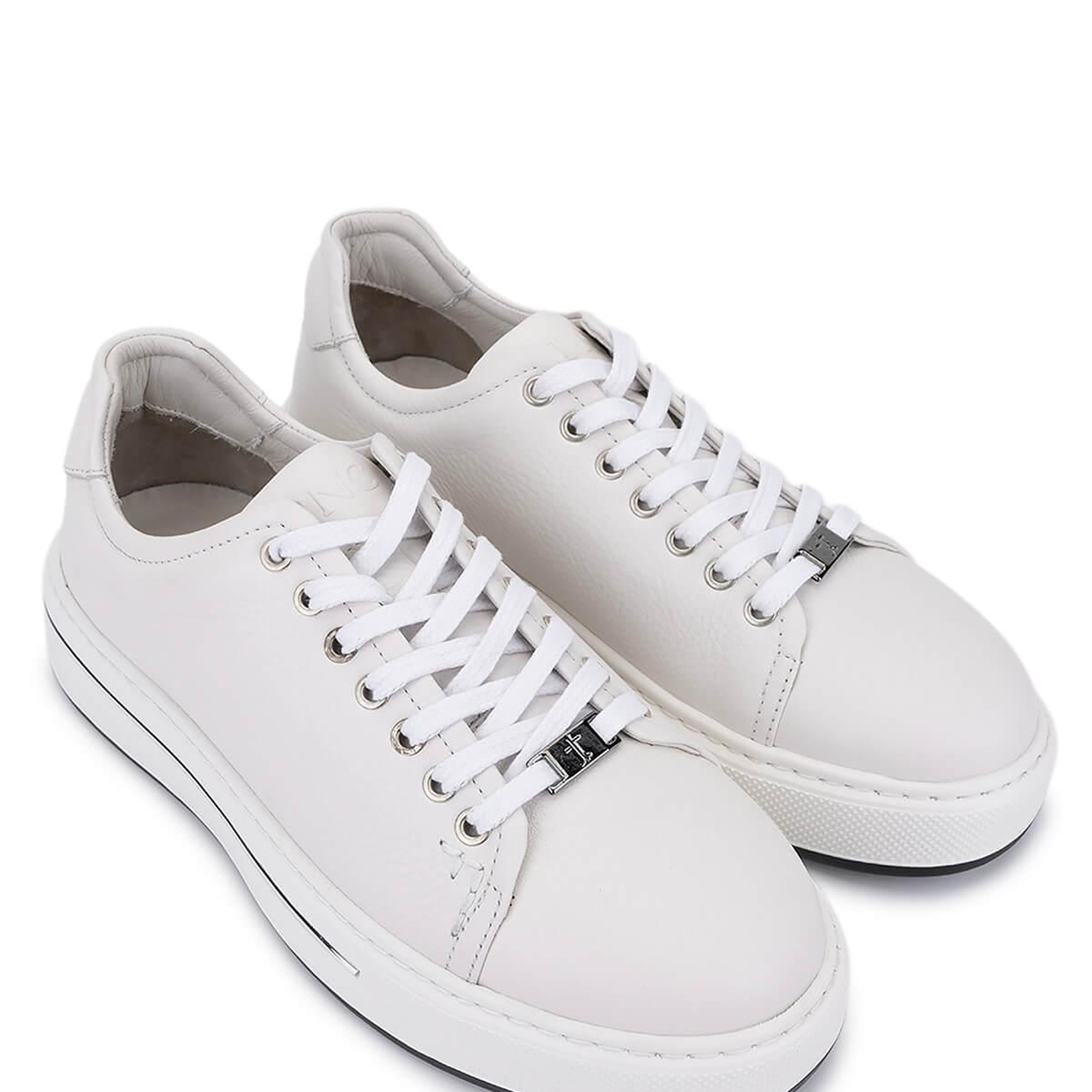 Tamer Tanca Erkek Hakiki Deri Kirli Beyaz Sneakers & Spor Ayakkabı