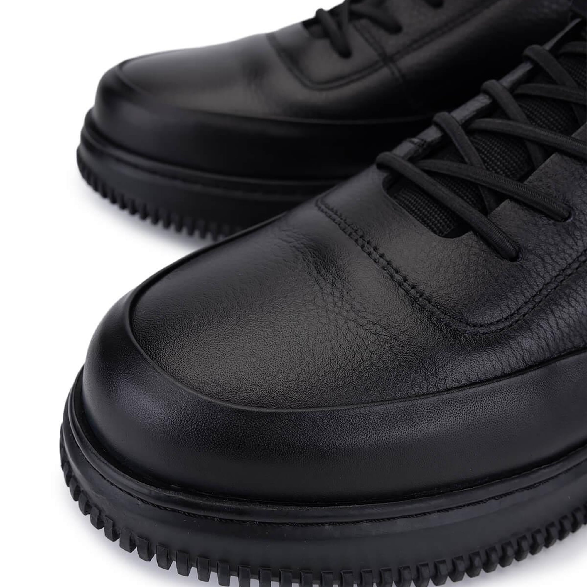 Tamer Tanca Erkek Hakiki Deri Siyah Casual Ayakkabı