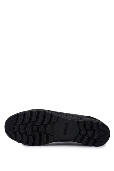  Tamer Tanca Erkek Hakiki Deri Siyah Nubuk Sneakers & Spor Ayakkabı