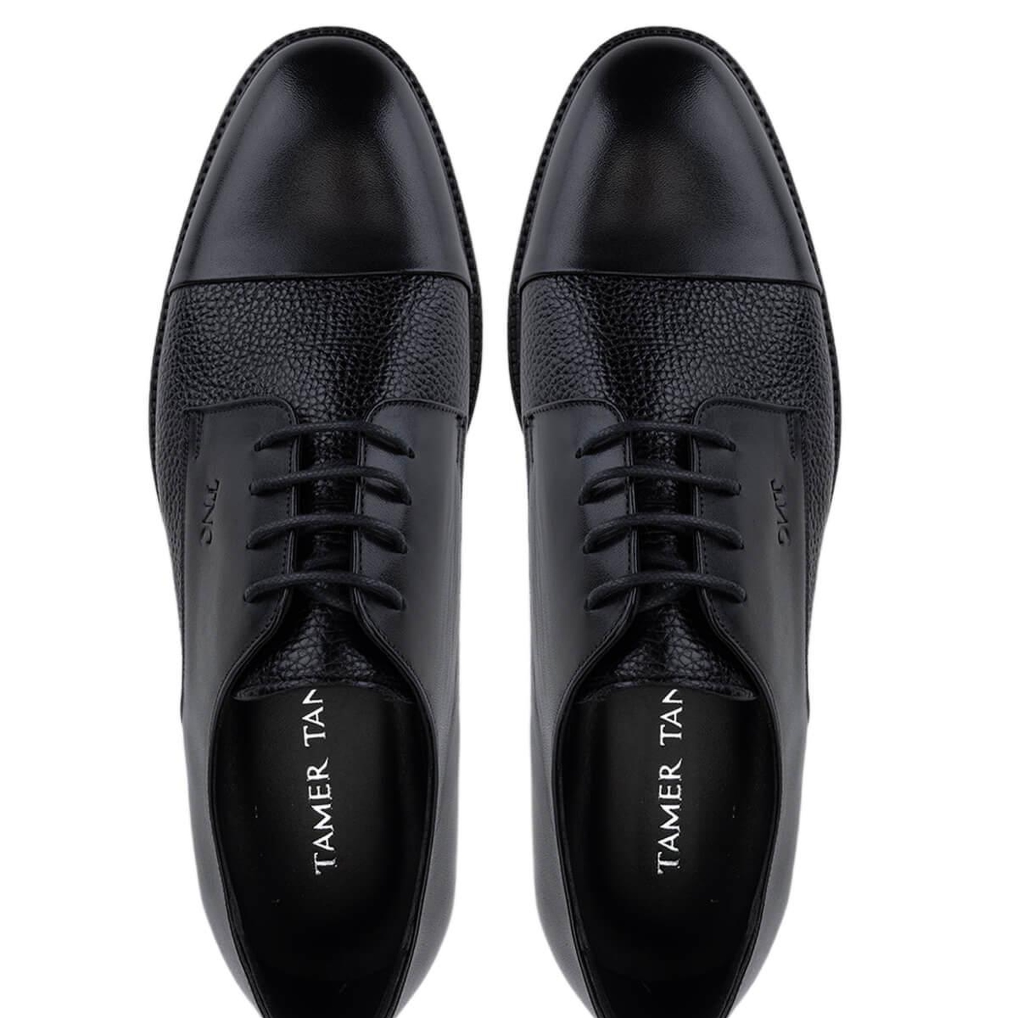 Tamer Tanca Erkek Hakiki Deri Siyah Klasik Ayakkabı