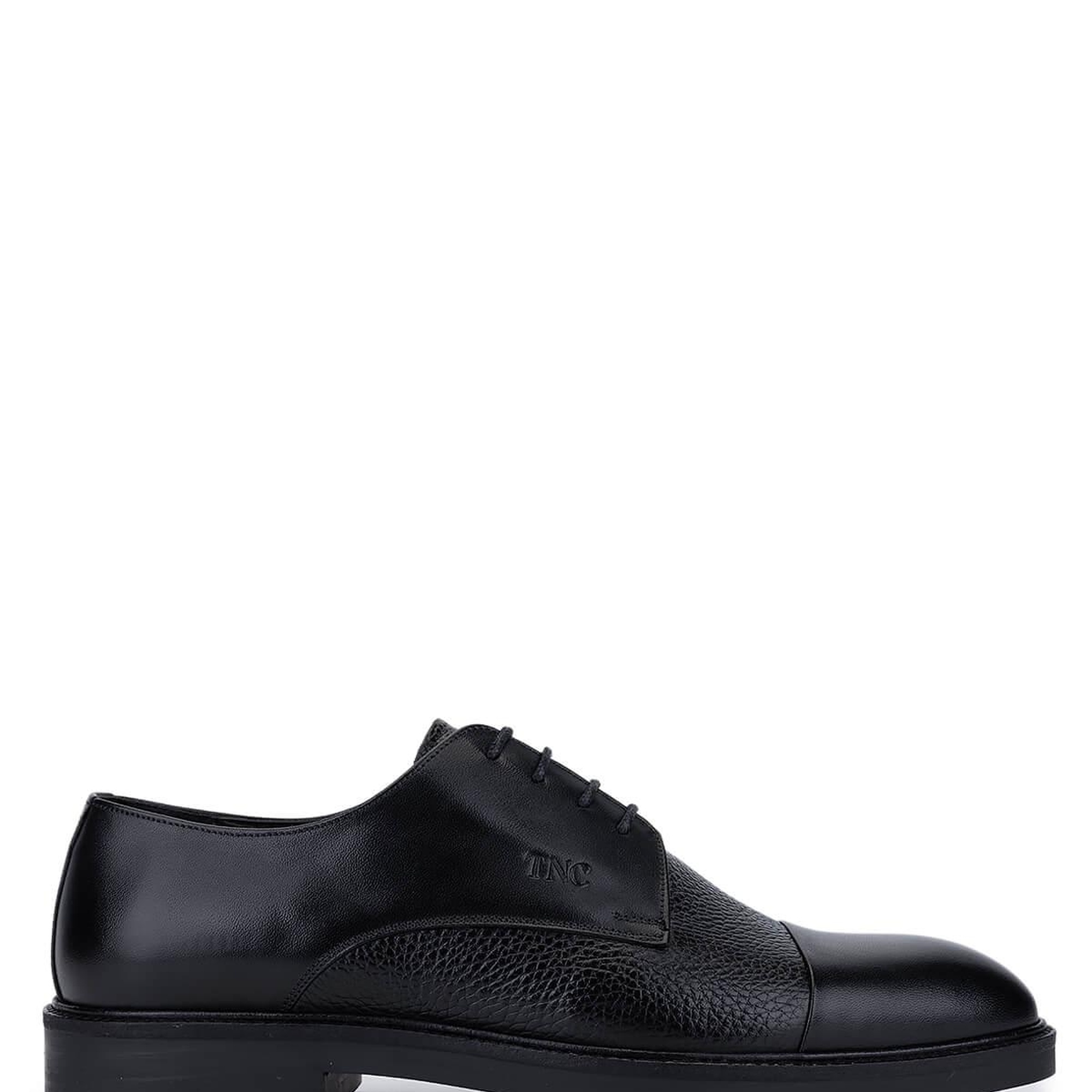 Tamer Tanca Erkek Hakiki Deri Siyah Klasik Ayakkabı