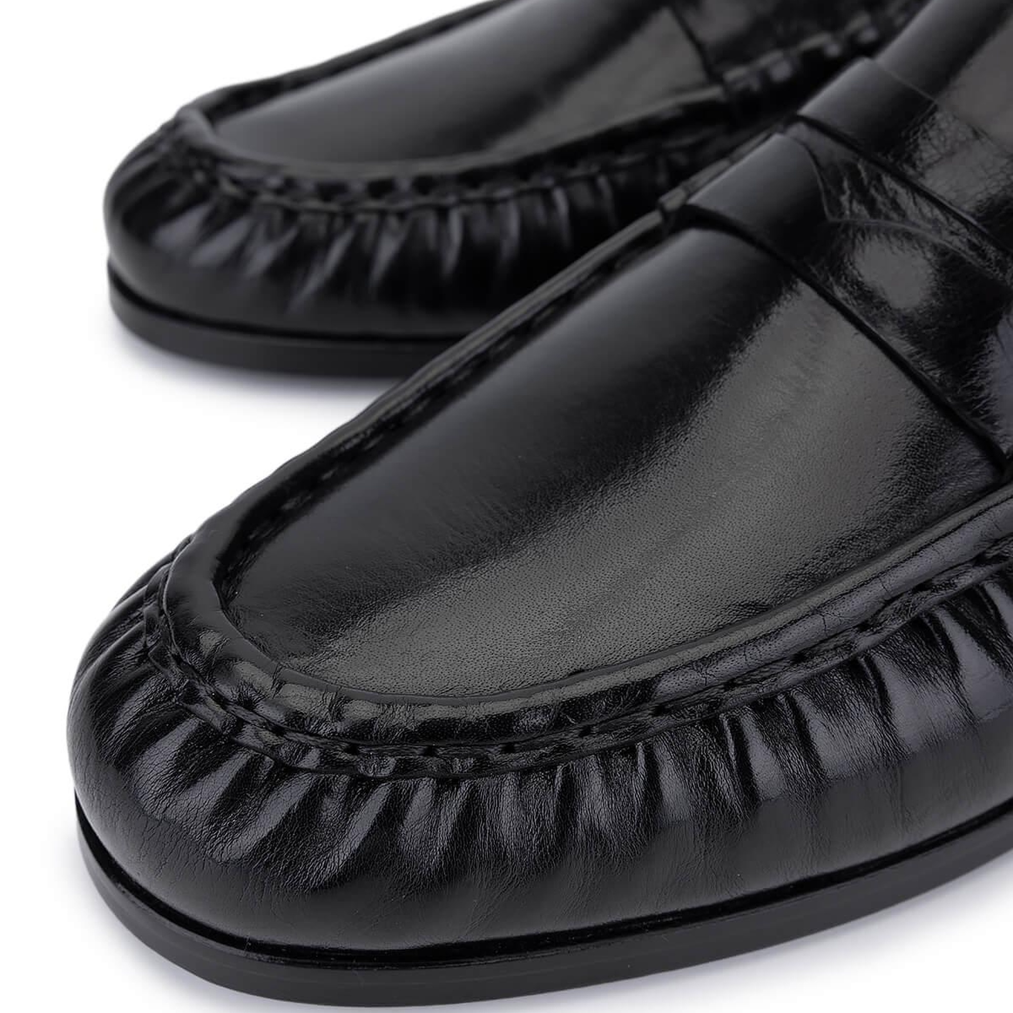 Tamer Tanca Erkek Hakiki Deri Siyah Makosen Ayakkabı