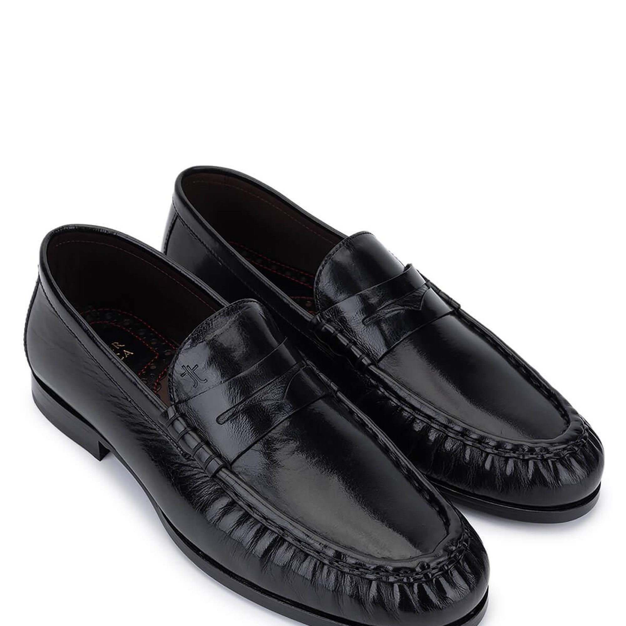 Tamer Tanca Erkek Hakiki Deri Siyah Makosen Ayakkabı