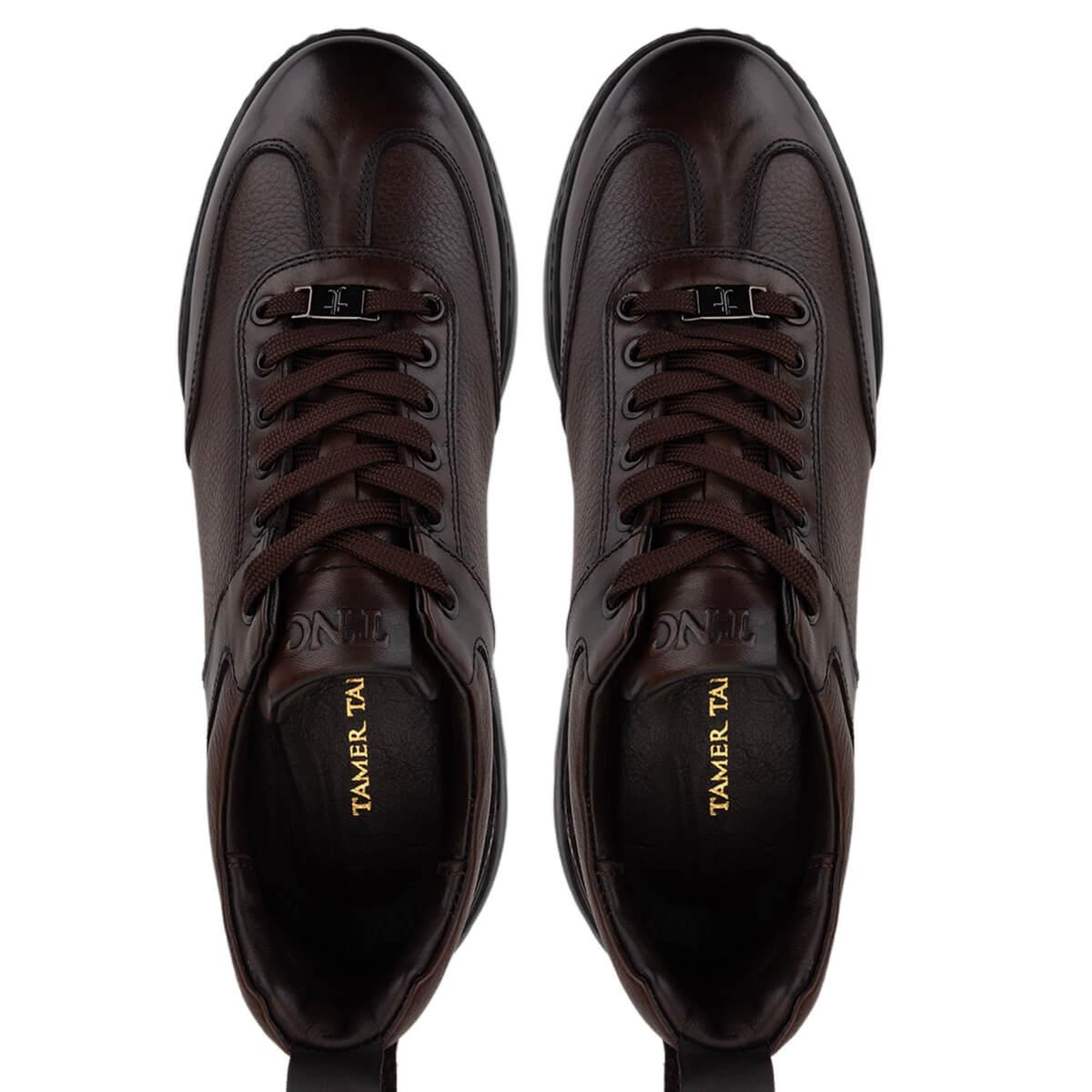Tamer Tanca Erkek Hakiki Deri Kahverengi Sneakers & Spor Ayakkabı