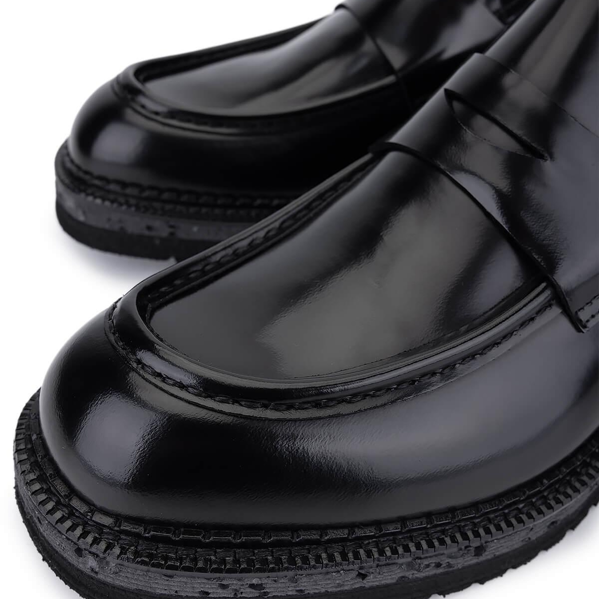 Tamer Tanca Erkek Hakiki Deri Siyah Açma Loafer Ayakkabı