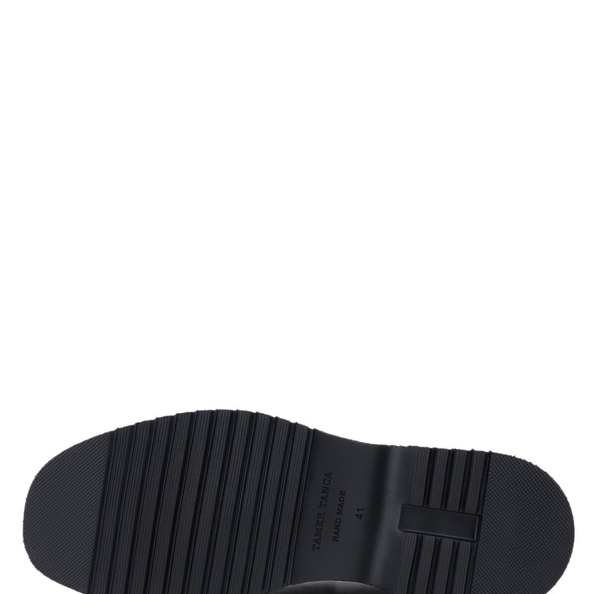 Tamer Tanca Erkek Hakiki Deri Siyah Açma Loafer Ayakkabı