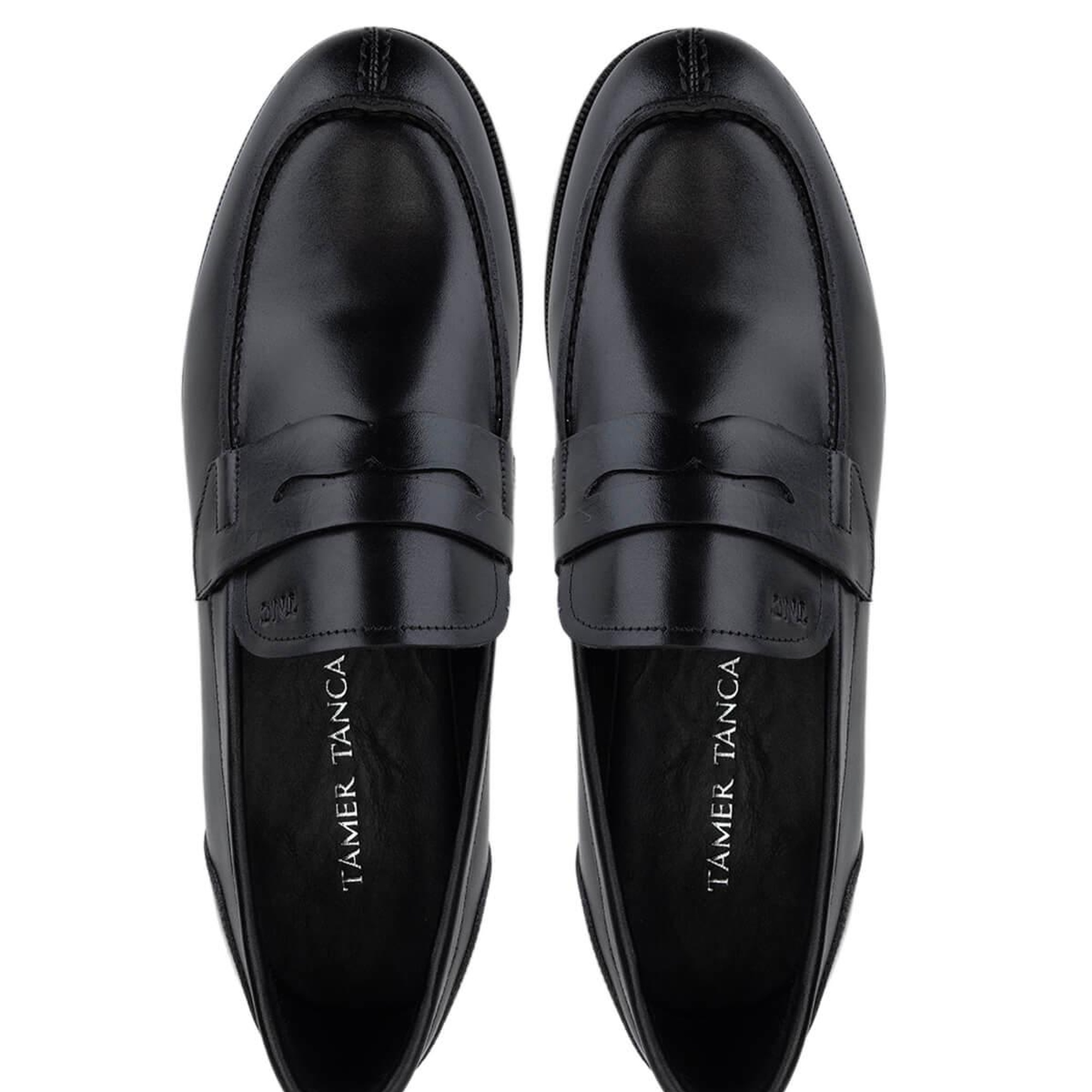 Tamer Tanca Erkek Hakiki Deri Siyah Loafer Ayakkabı