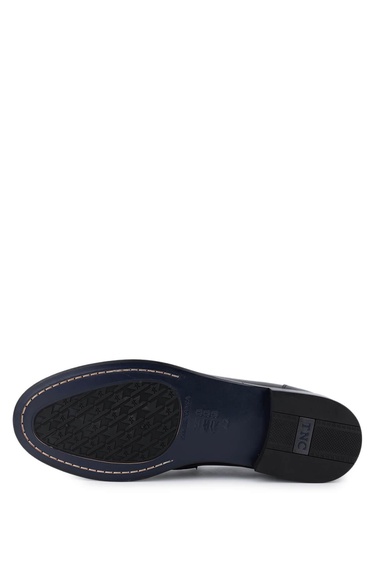  Tamer Tanca Erkek Hakiki Deri Siyah Loafer Ayakkabı