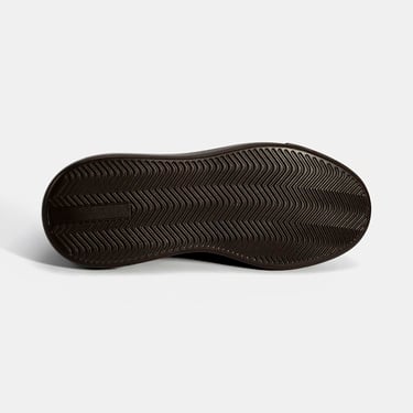  Kadın Kahve Bağcıklı Deri Spor Ayakkabı