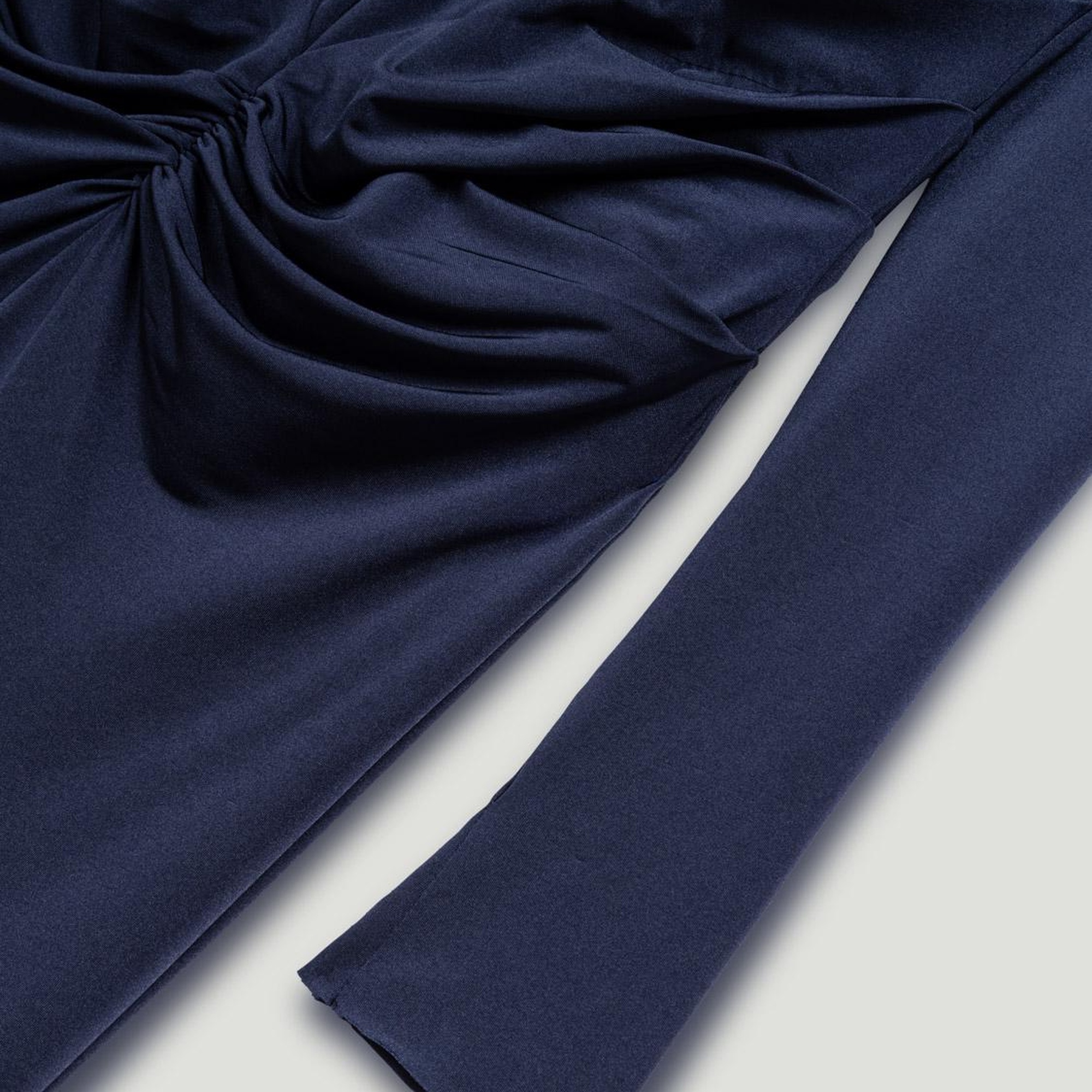 Drape Detaylı Maxi Elbise