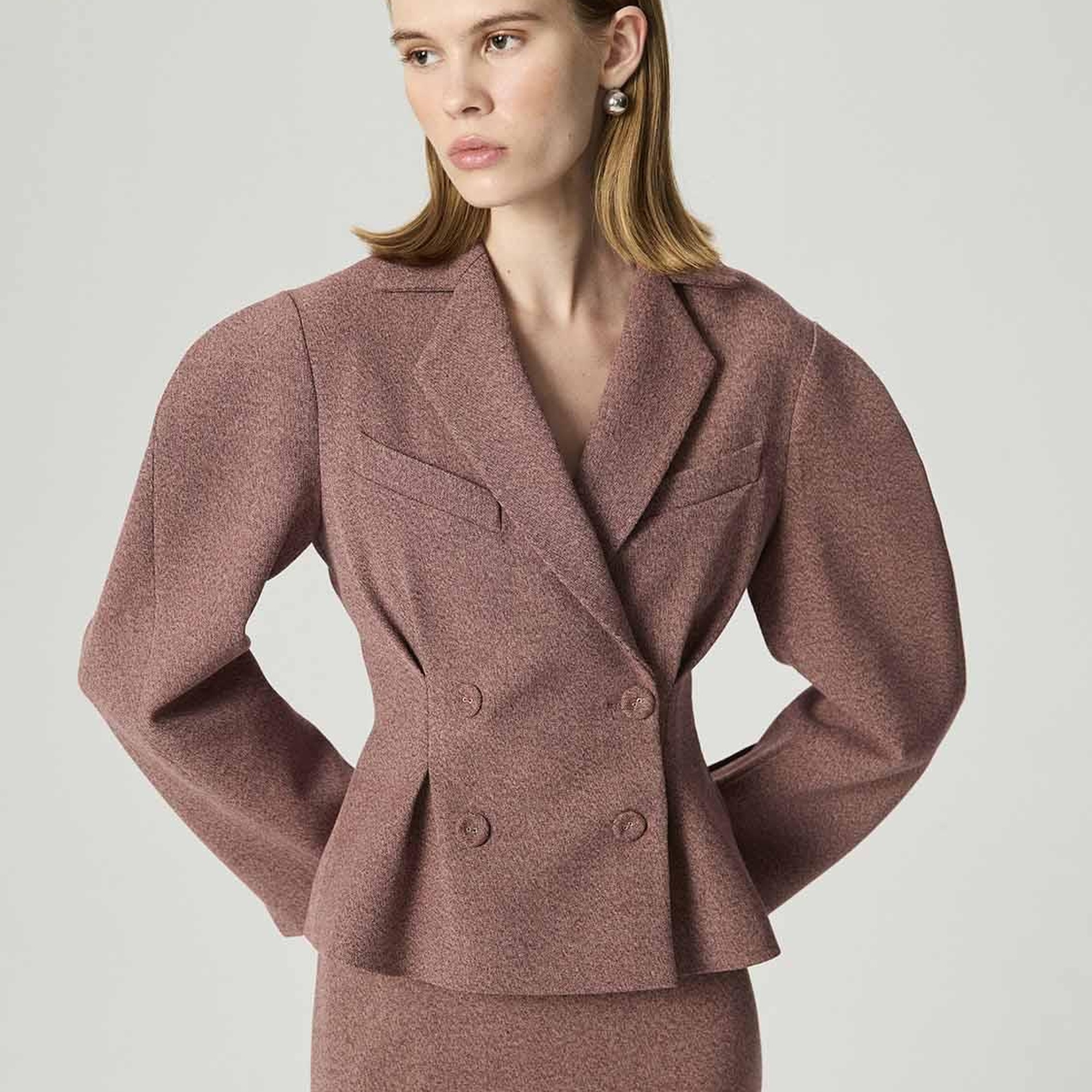 Kruvaze Kapamalı Ceket