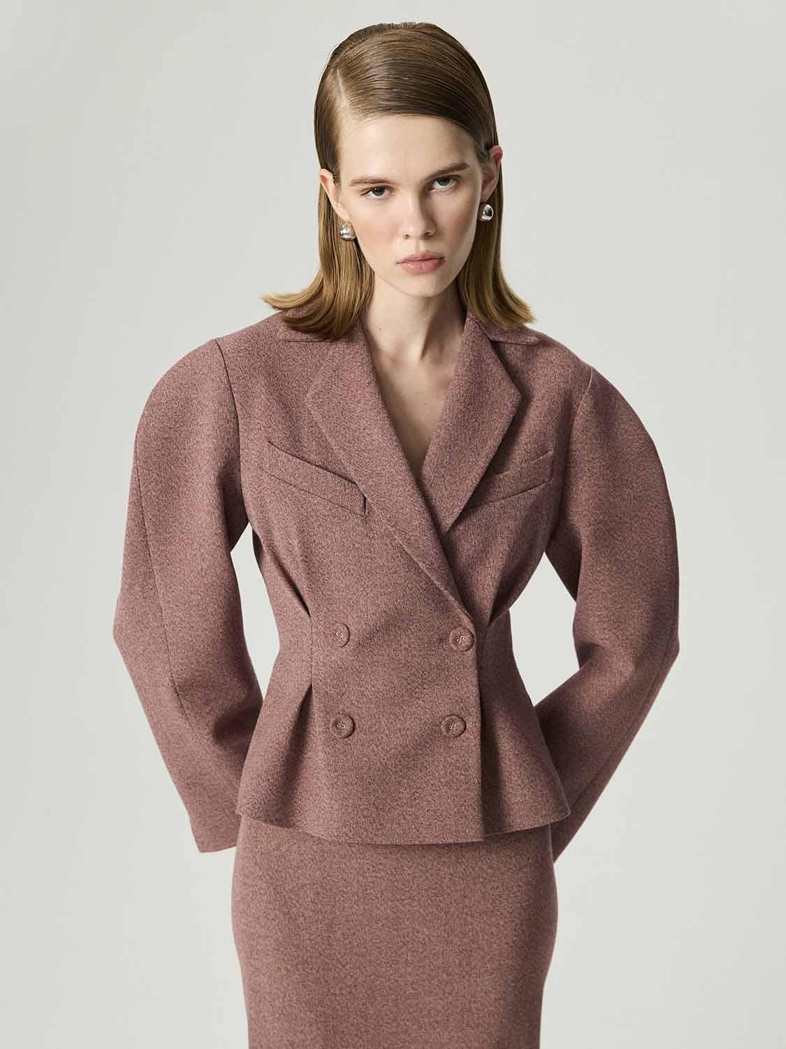  Kruvaze Kapamalı Ceket