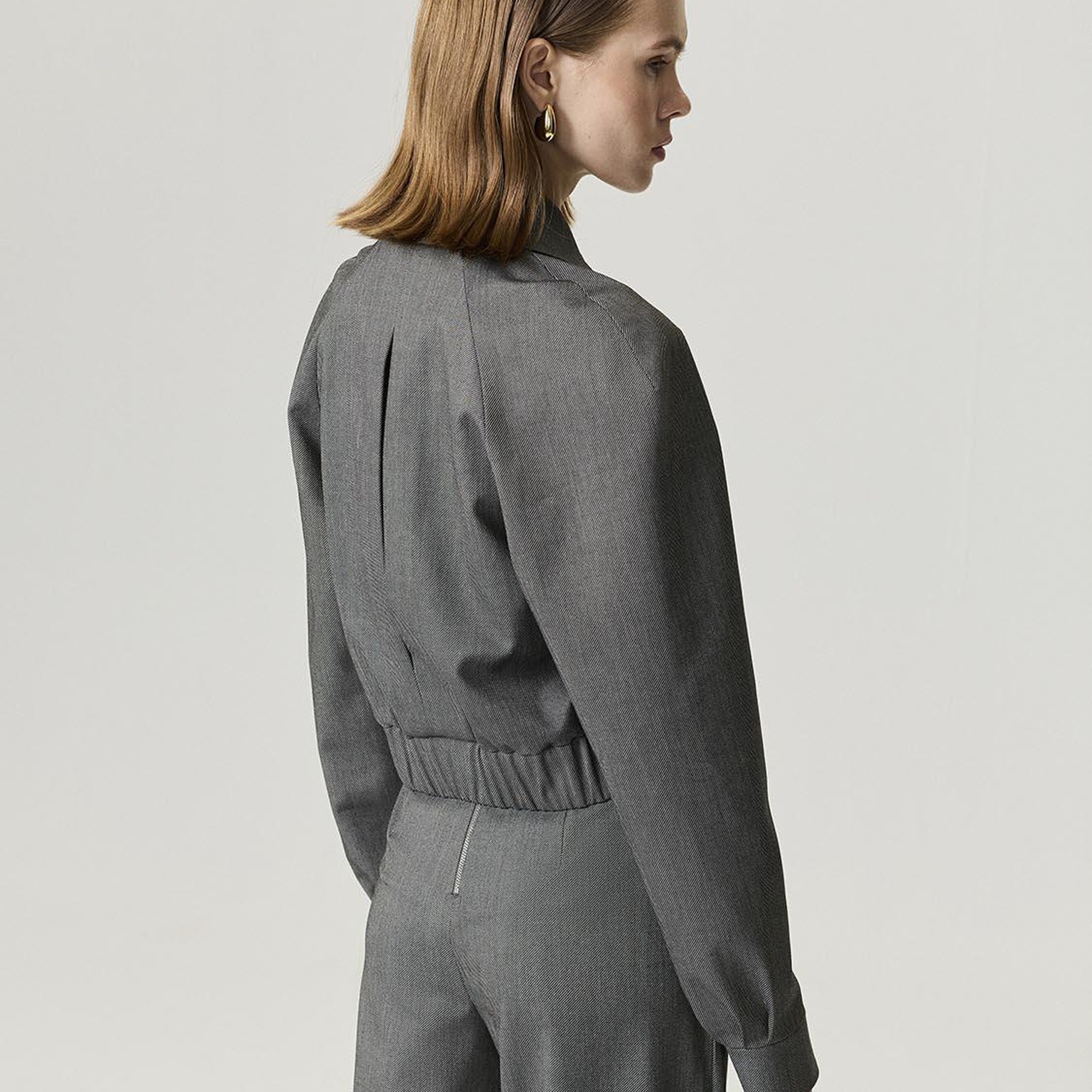 Gizli Pat Detaylı Ceket