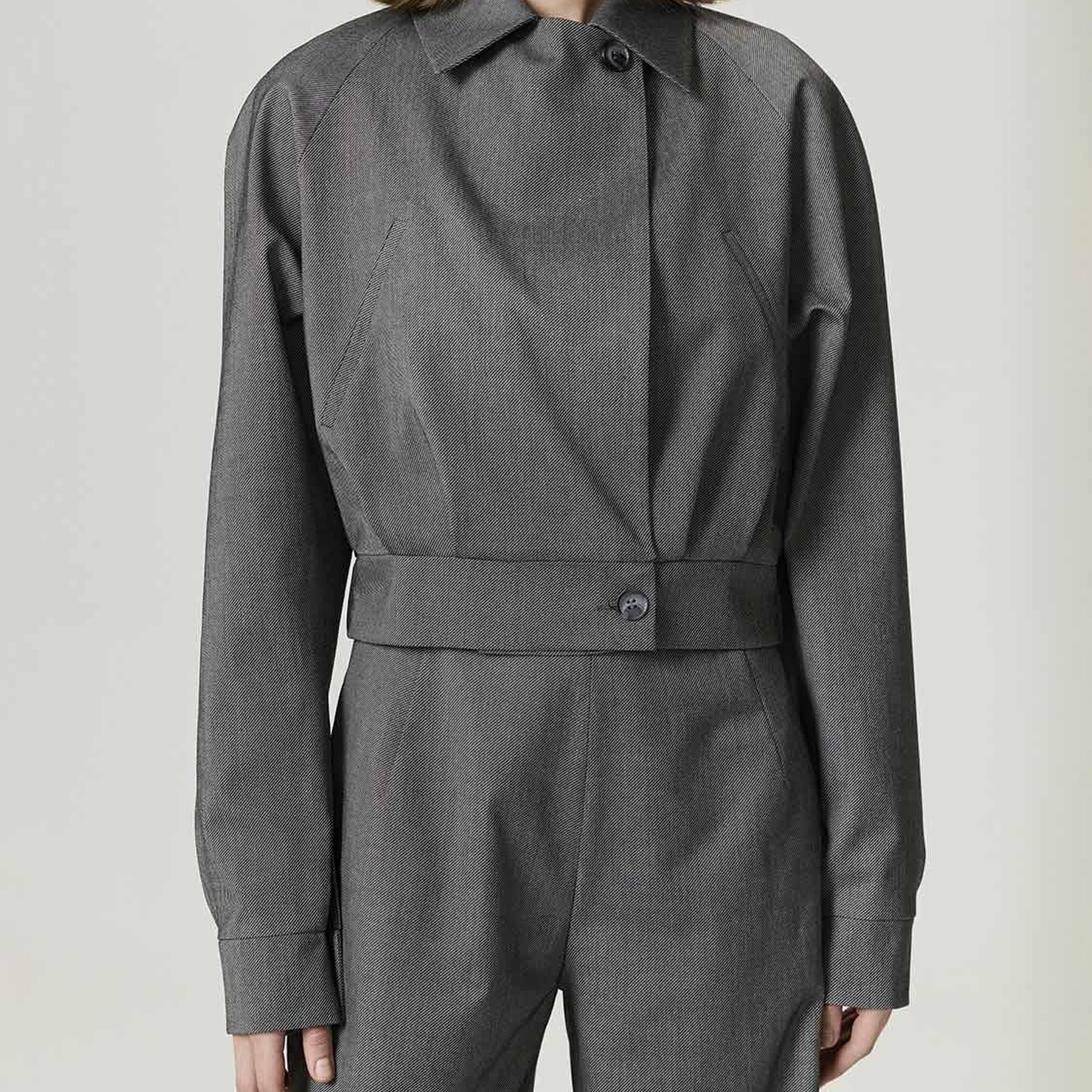 Gizli Pat Detaylı Ceket