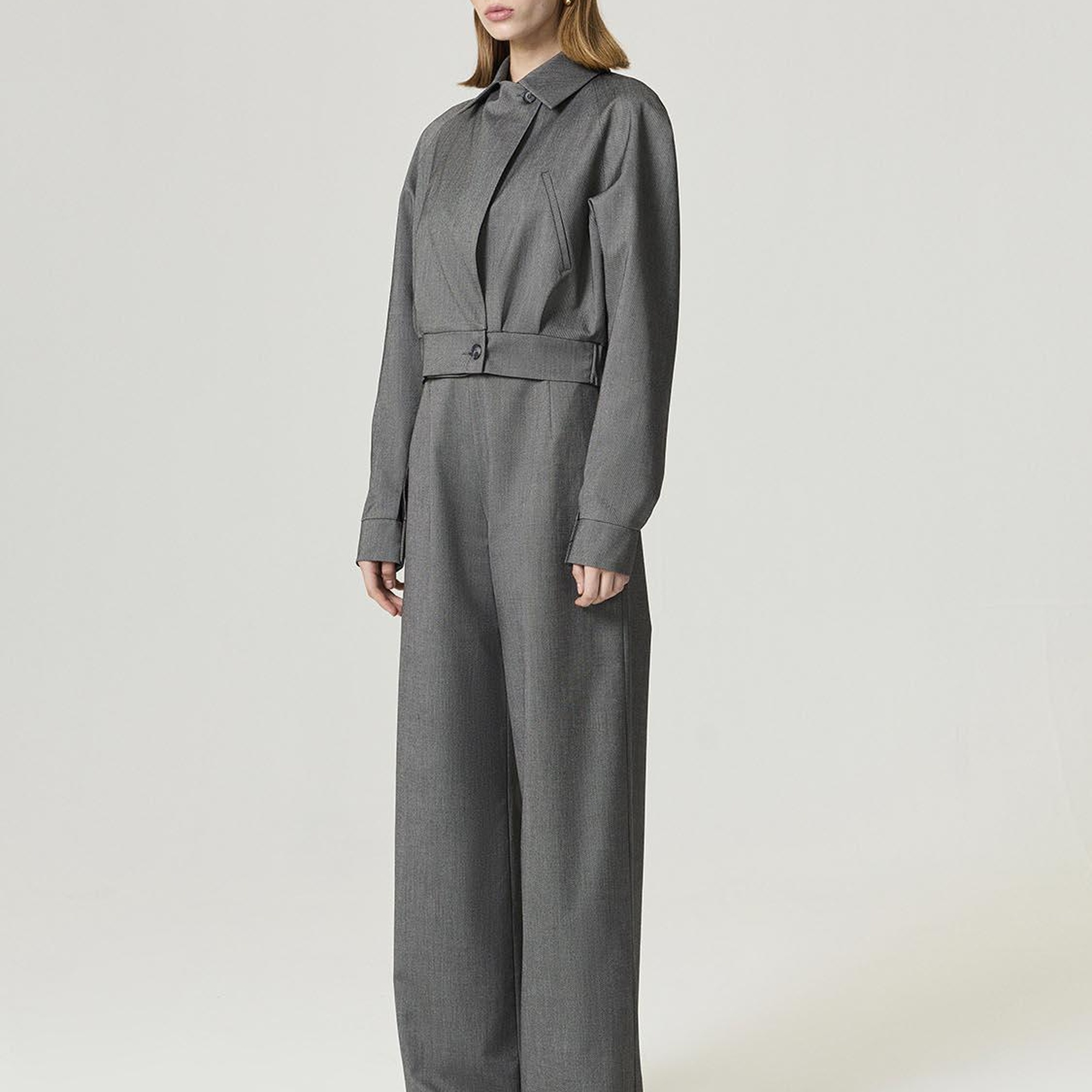 Gizli Pat Detaylı Ceket