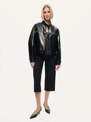  Suni Deri Biker Mont