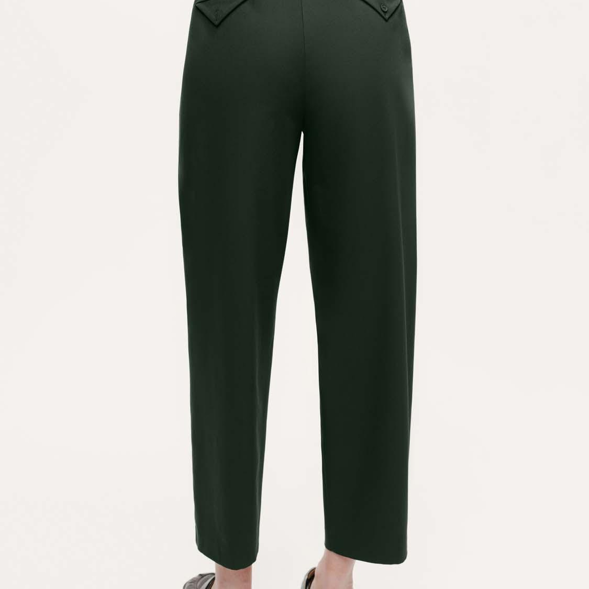 Pileli Yüksek Bel Pantolon