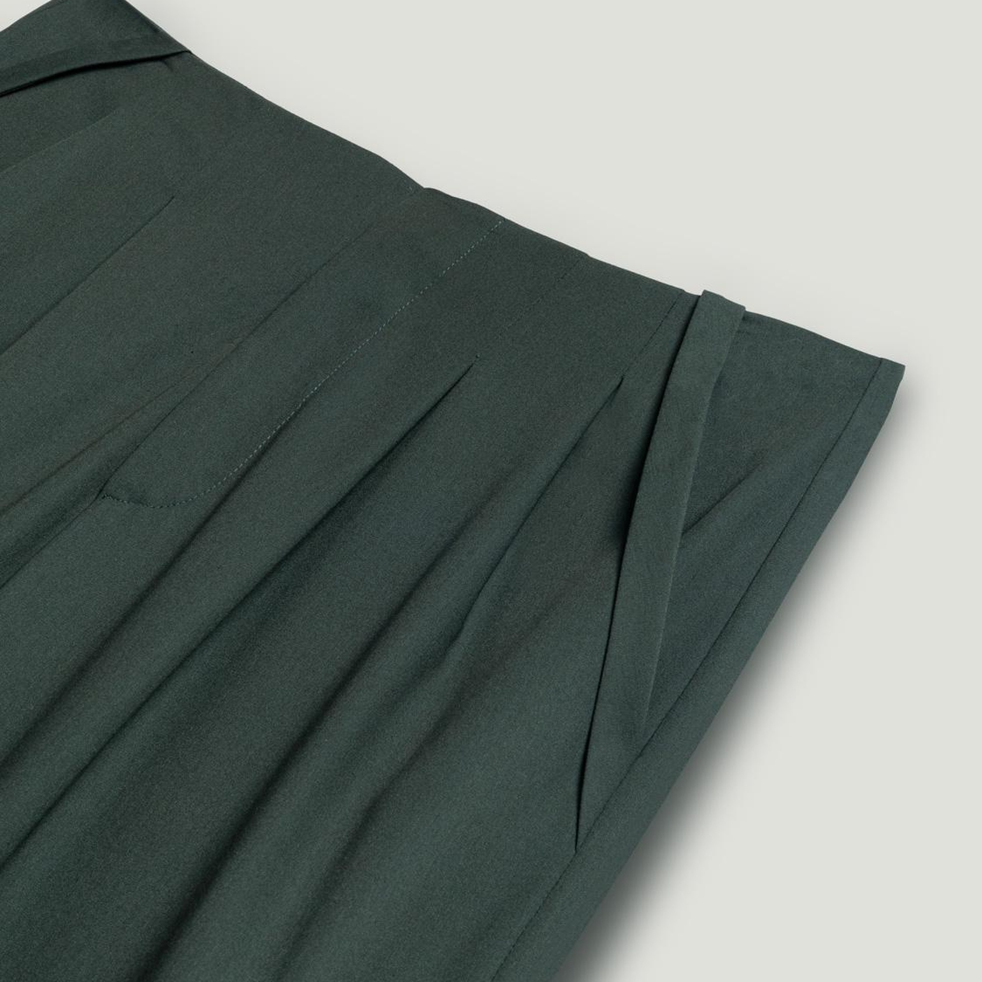 Pileli Yüksek Bel Pantolon