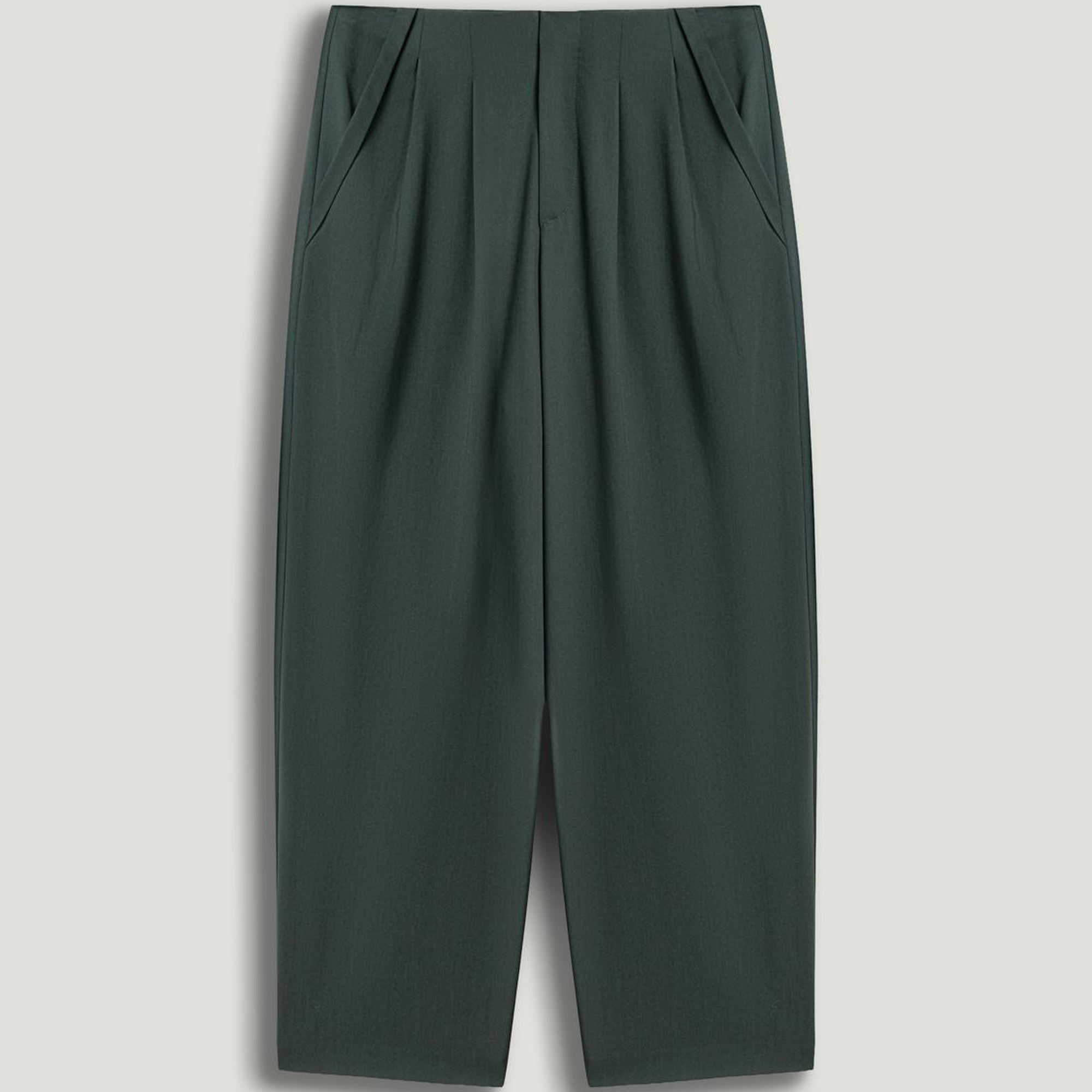 Pileli Yüksek Bel Pantolon