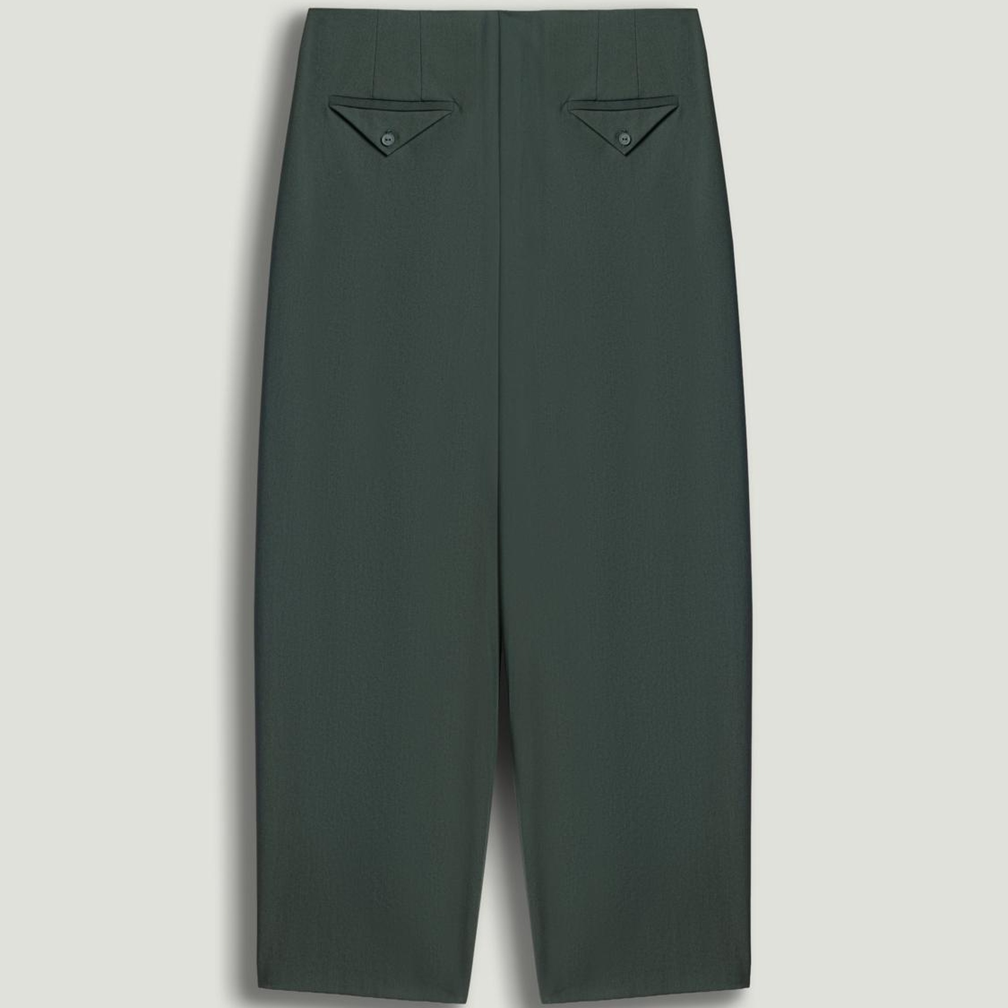 Pileli Yüksek Bel Pantolon